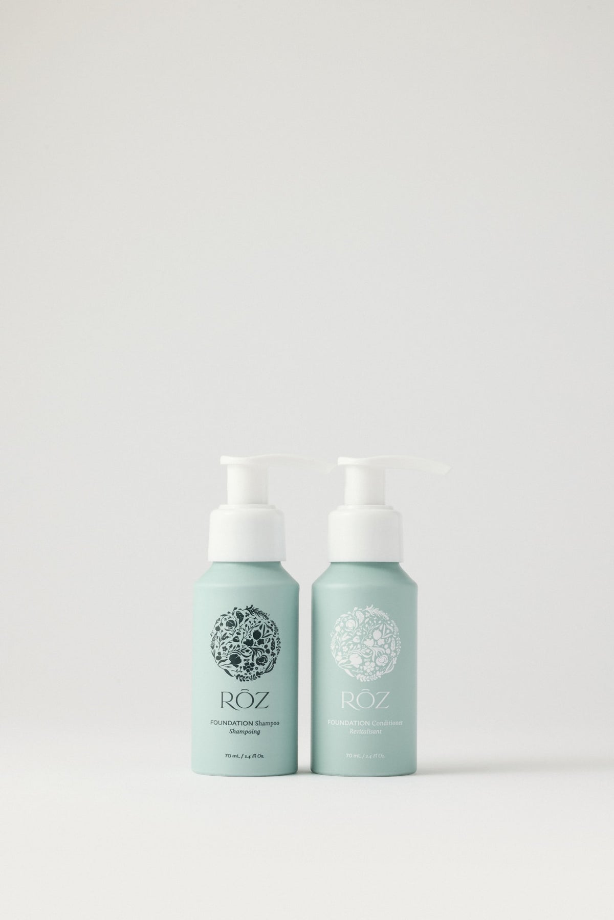 Travel Size Foundation Shampoo/Conditioner Duo | RŌZ