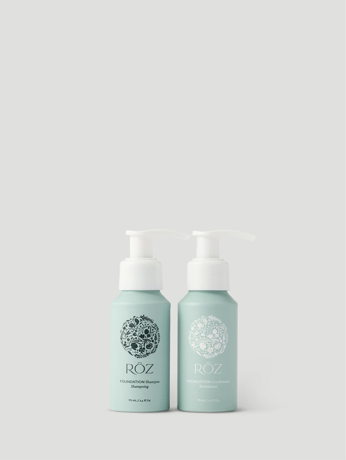 Travel Size Foundation Shampoo/Conditioner Duo | RŌZ