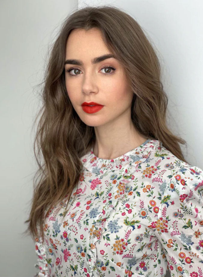 In the chair with Lily Collins