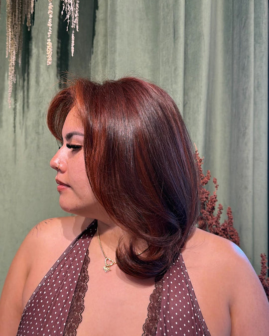 Dark Auburn by @atelierofhair_
