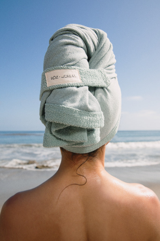 RŌZ + THE GREAT. Sweatshirt Hair Towel