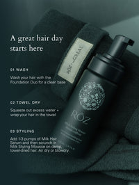 RŌZ Sweatshirt Hair Towel in Spruce