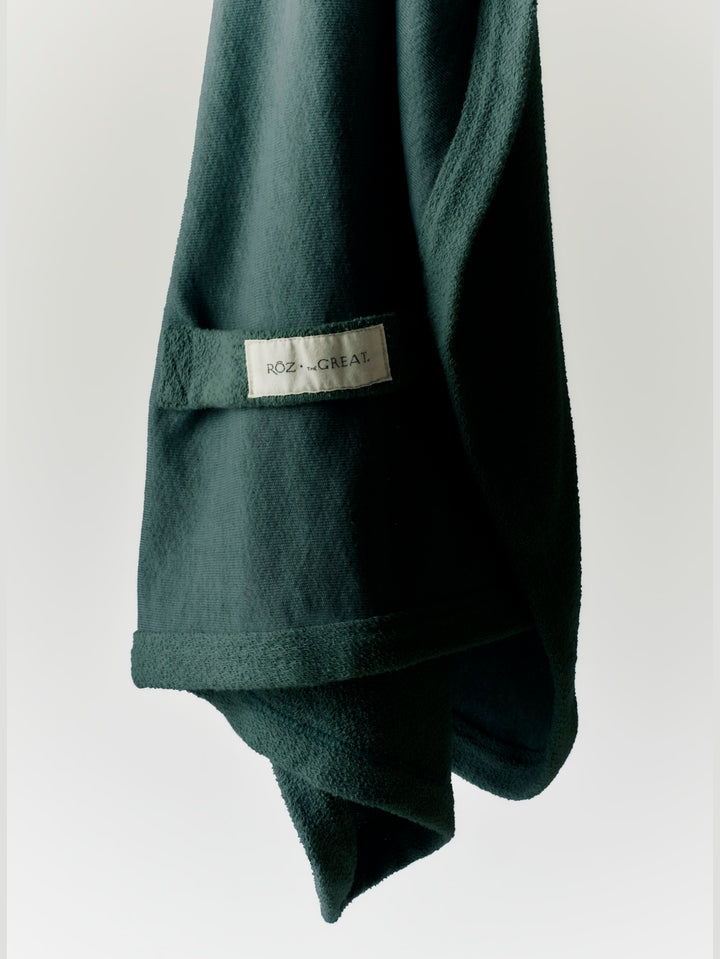 RŌZ Sweatshirt Hair Towel in Spruce